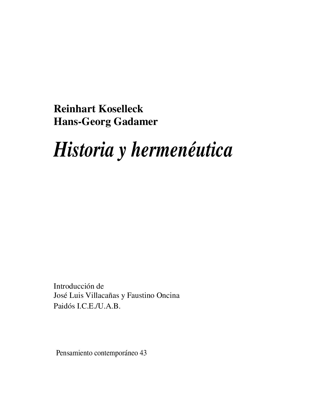 Microsoft Word - Gadamer & Koselleck.doc