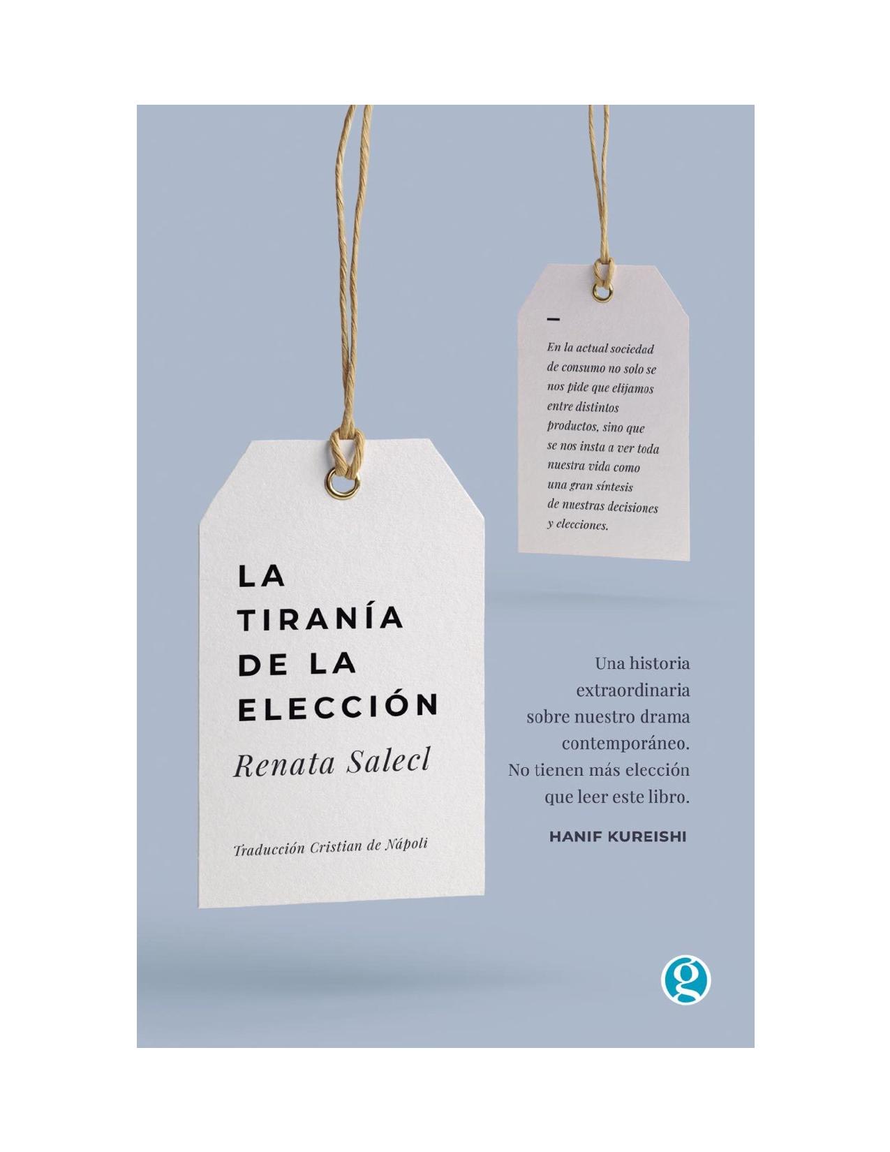 La tiranía de la elección