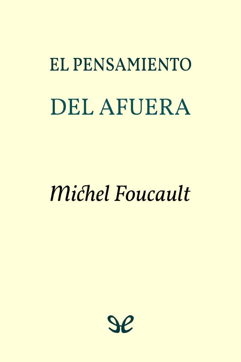 El pensamiento del afuera