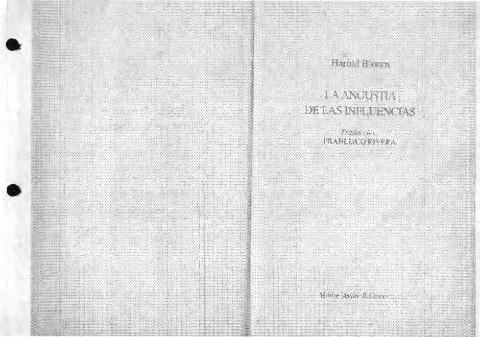 La angustia de las influencias{Harold Bloom}(Monte Avila){114347468} libgen.li