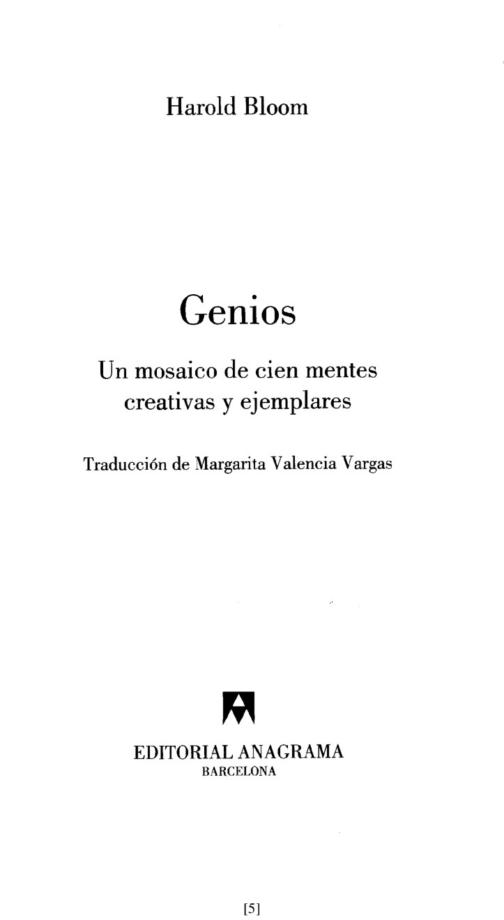 Genios.Un mosaico de cien mentes creativas y ejemplares