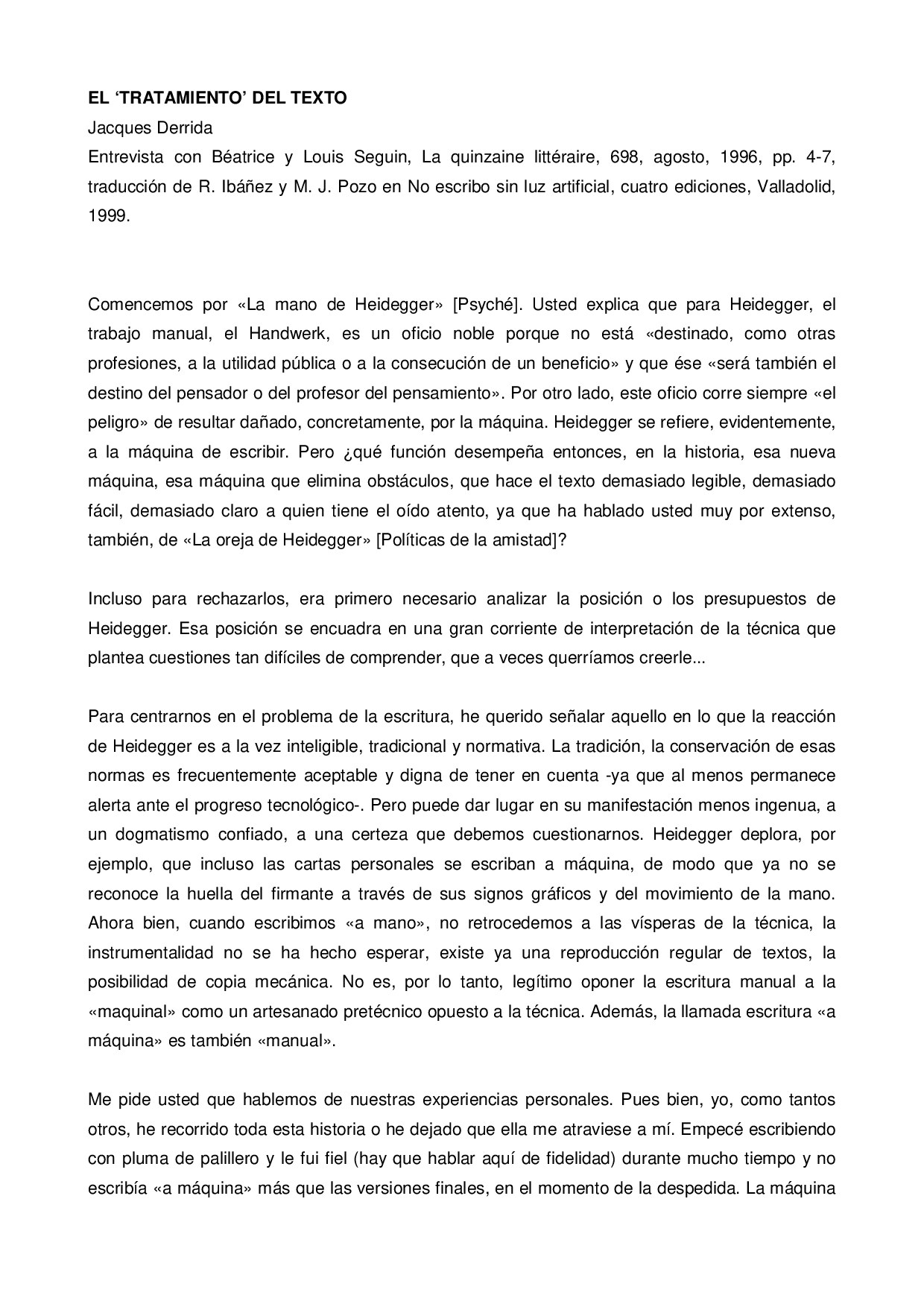 Derrida, Jacques - El Tratamiento Del Texto - libgen.li