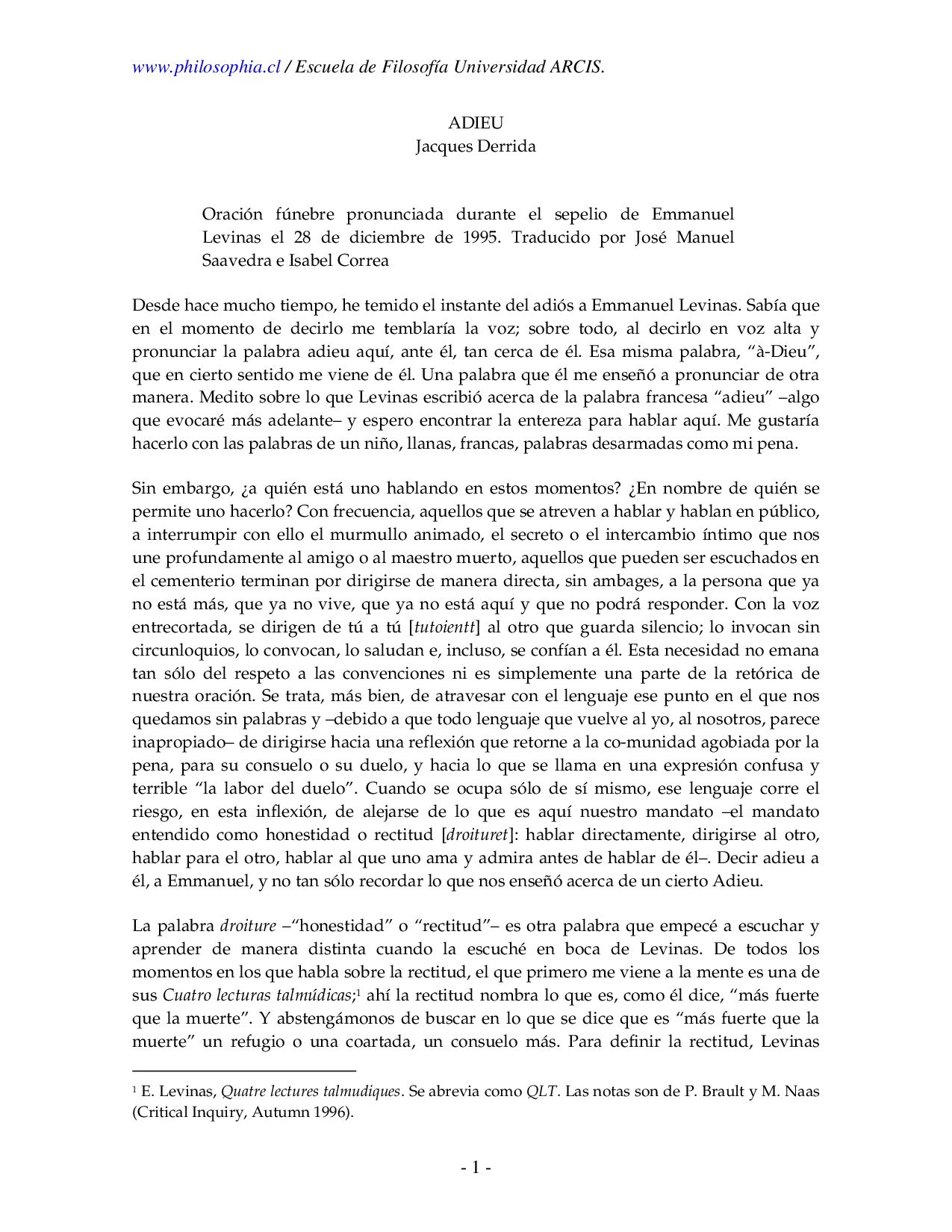 Microsoft Word - ADIEU.doc