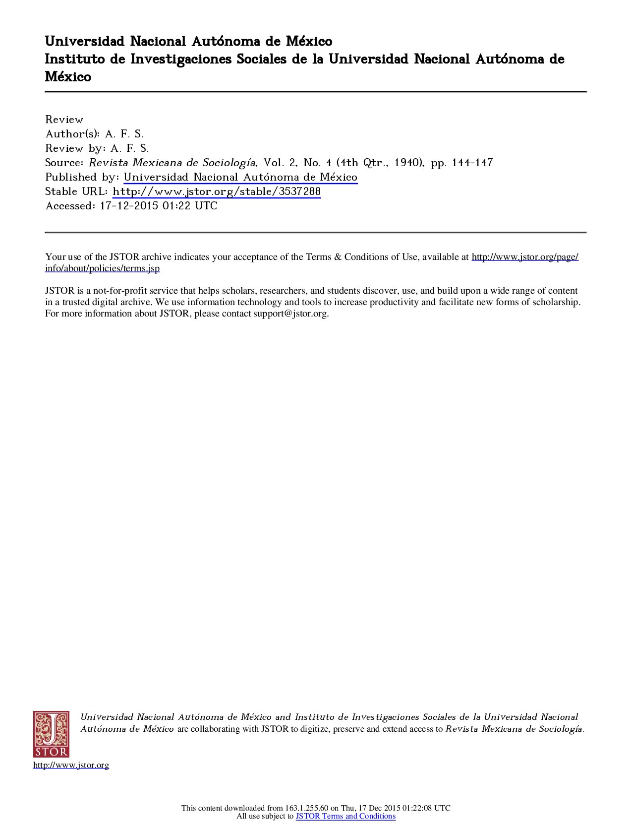 [Revista Mexicana de Sociología vol. 2 iss. 4] Mocheby Arturo Jiménez Borja{Review by_ A. F. S.}(1940)[10.2307_3537288]{54144536} libgen.li