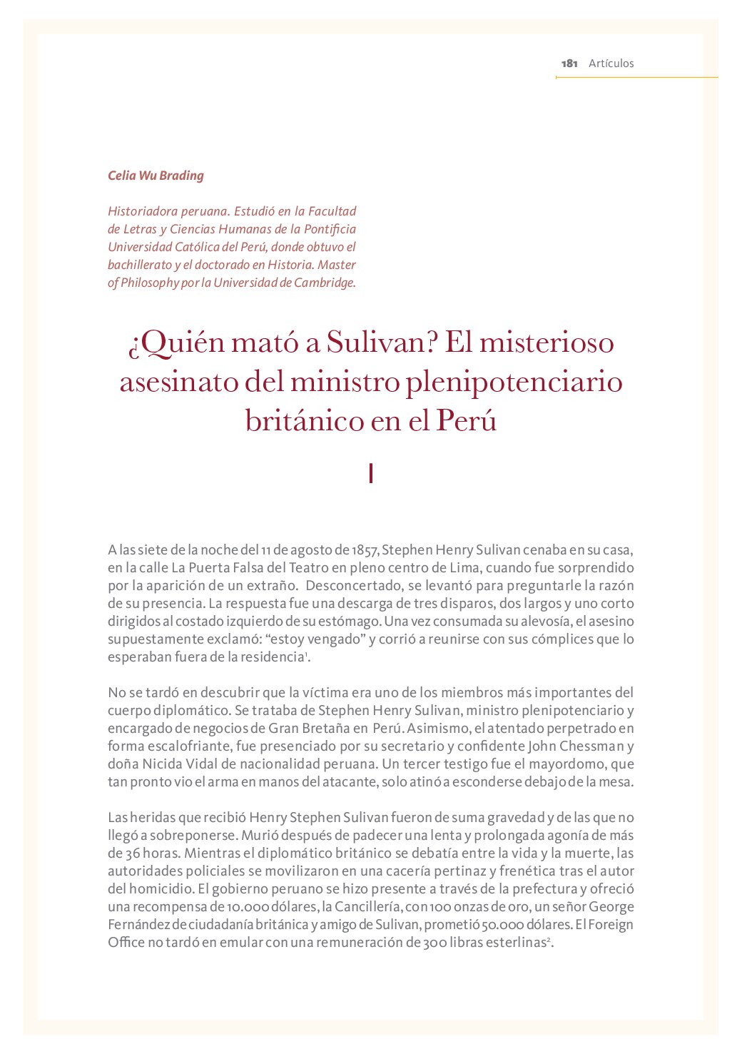 El misterioso asesinato del ministro plenipotenciario