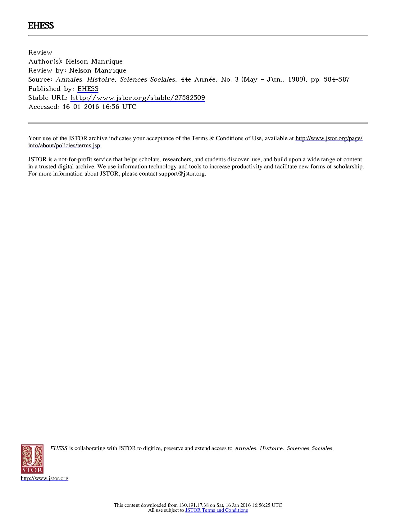 [Annales Histoire Sciences Sociales 1989-may-jun vol. 44 iss. 3] Buscando un inca. Identidad y utopía en los Andesby Alberto Flores Galindo_Nacimiento de una utop...{Review by_ Nelson Manrique}(1989)[10.2307_2758