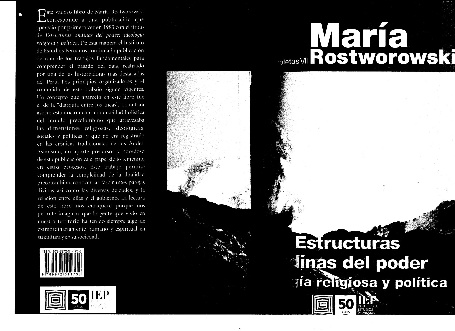María Rostworowski - Estructuras andinas del poder_ ideología religiosa y política (2011, Instituto de Estudios peruanos) - libgen.li